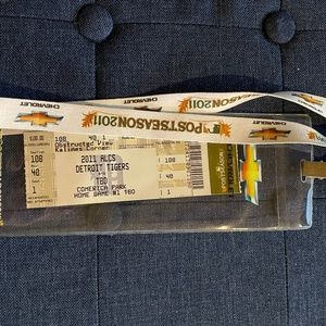 Detroit Tigers ticket & lanyard 2011 ALCS